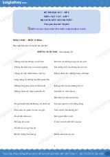 Đề thi học kì 1 Văn 7 Kết nối tri thức - Đề số 8